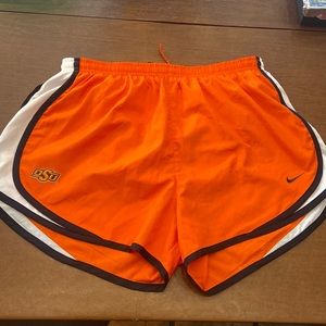 Nike orange running shorts